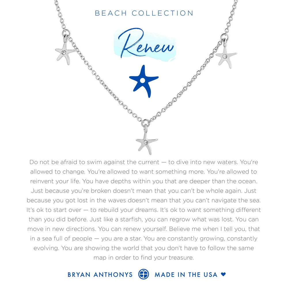 Bryan Anthonys Renew Anklet Starfish - Silver