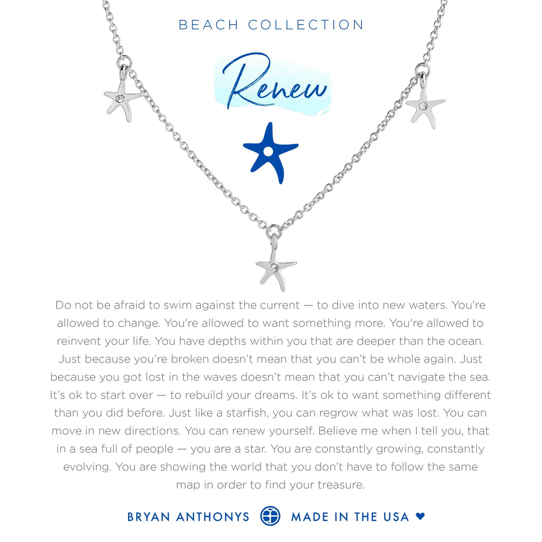 Bryan Anthonys Renew Anklet Starfish - Silver