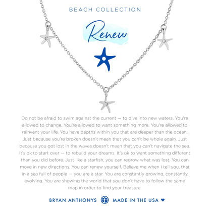 Bryan Anthonys Renew Anklet Starfish - Silver