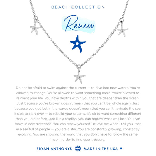 Bryan Anthonys Renew Anklet Starfish - Silver