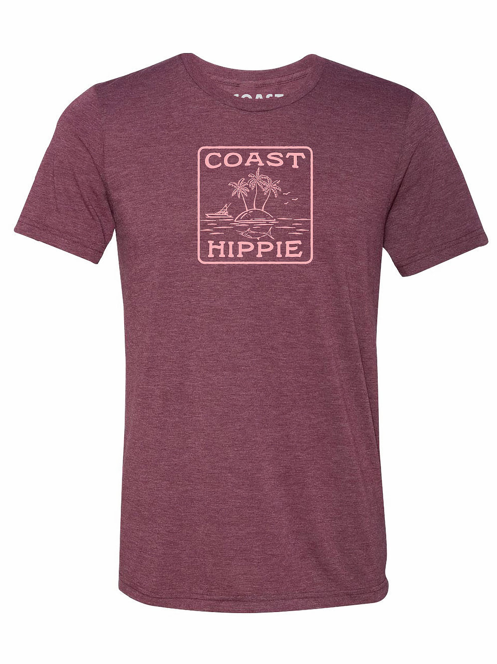 Coast Hippie Island Time Tee (Maroon)