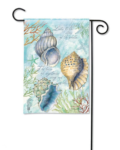 Collecting Shells Garden Flag by Susan Winget for Studio M