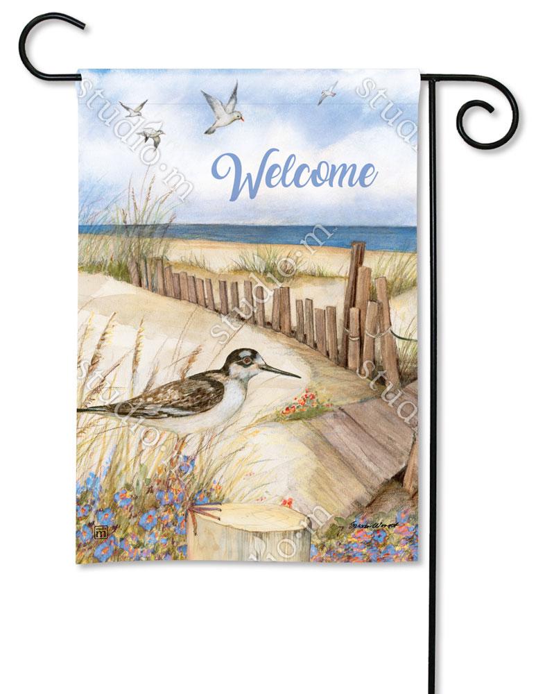 Down to the Beach Garden Flag by Susan Winget for Studio M