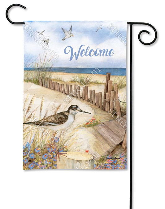 Down to the Beach Garden Flag by Susan Winget for Studio M