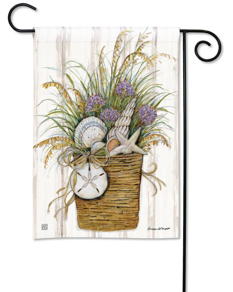 Gifts From The Sea Garden Flag by Susan Winget for Studio M