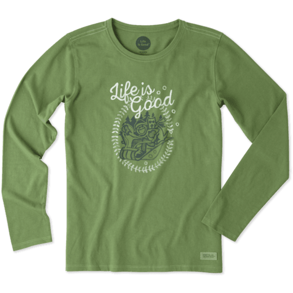 Life Is Good® Women's Jake And Rocket Sled Long Sleeve Crusher Tee