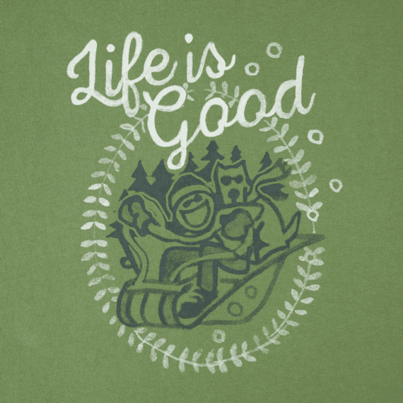Life Is Good® Women's Jake And Rocket Sled Long Sleeve Crusher Tee