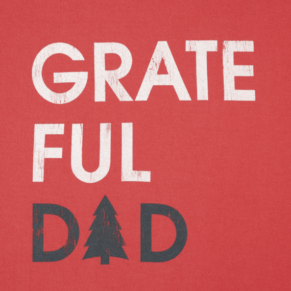 Life Is Good® Men's Grateful Dad Evergreen Long Sleeve Crusher Tee