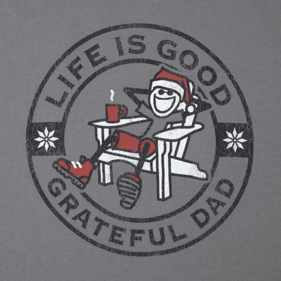Life Is Good® Men's Grateful Dad Holiday Long Sleeve Crusher Tee