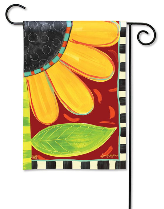 Whimsical Sunflower Garden Flag