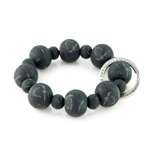 Jilzarah Black Meadow Wrist Keychain
