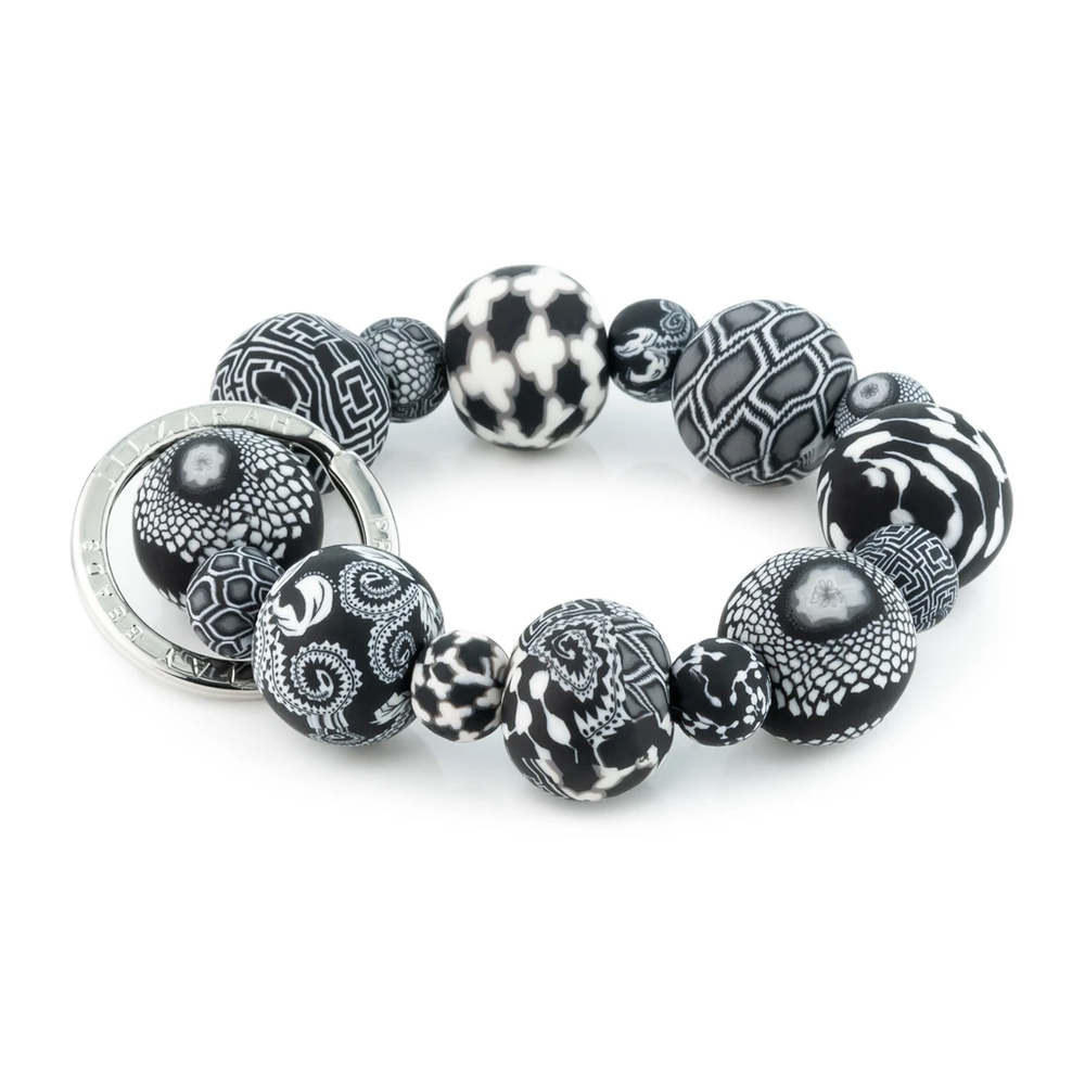 Jilzarah Black White Wrist Keychain