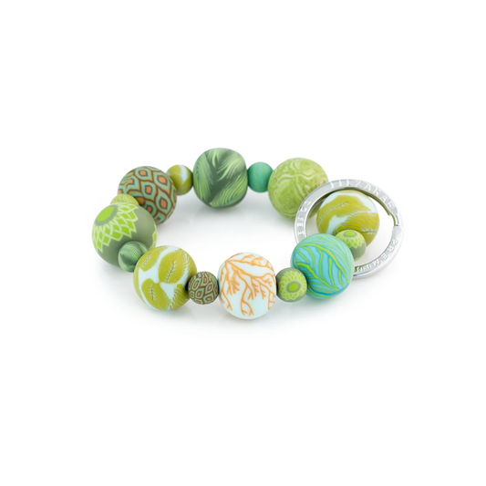 Jilzarah Botanical Green Wrist Keychain