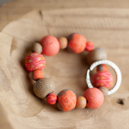 Jilzarah Coral Crush Wrist Keychain