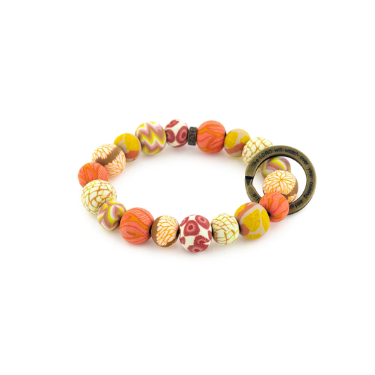 Watch Over Me Wrist Keychain (Coral)