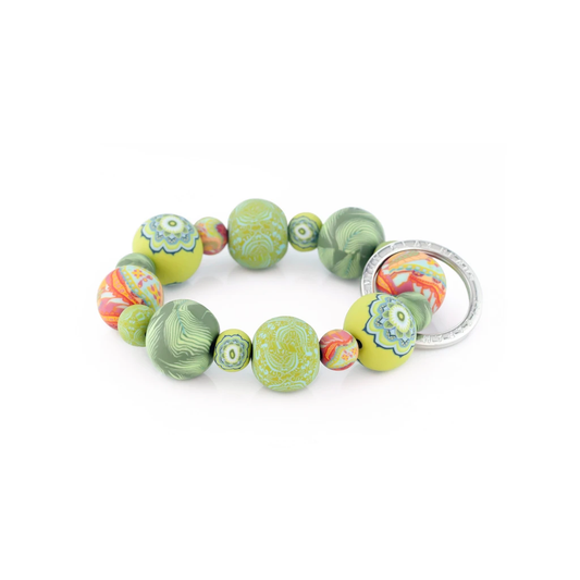Jilzarah Green Fern Wrist Keychain