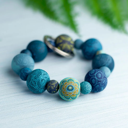 Jilzarah Laguna Blue Wrist Keychain