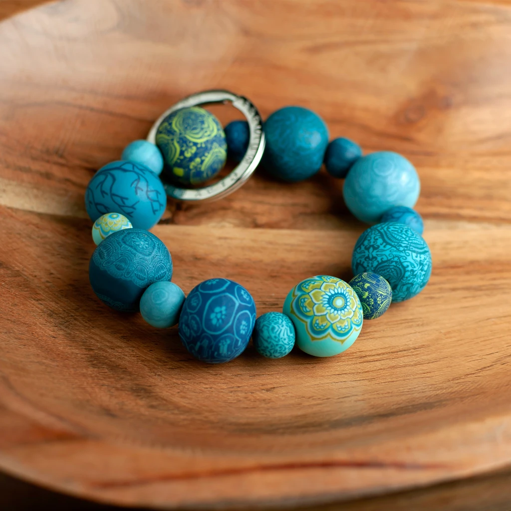 Jilzarah Laguna Blue Wrist Keychain