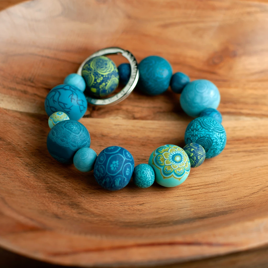 Jilzarah Laguna Blue Wrist Keychain