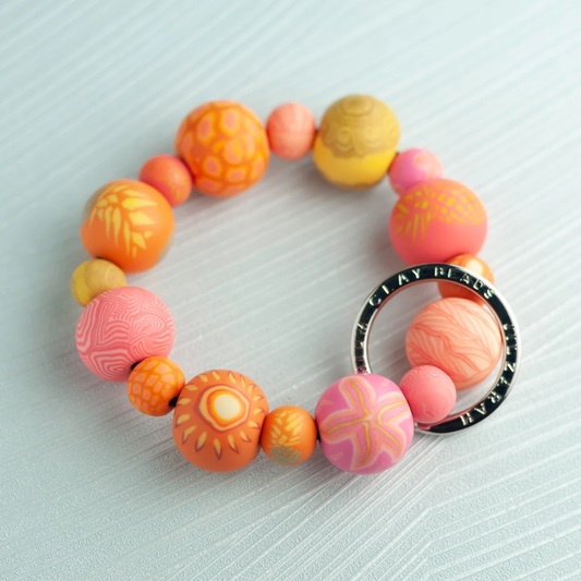 Jilzarah Papaya Punch Wrist Keychain