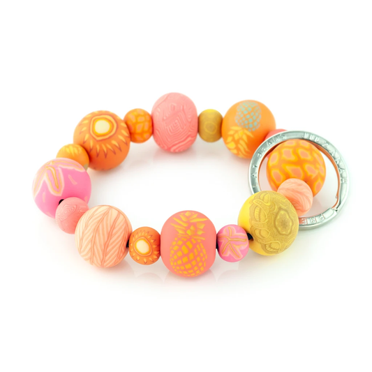 Jilzarah Papaya Punch Wrist Keychain