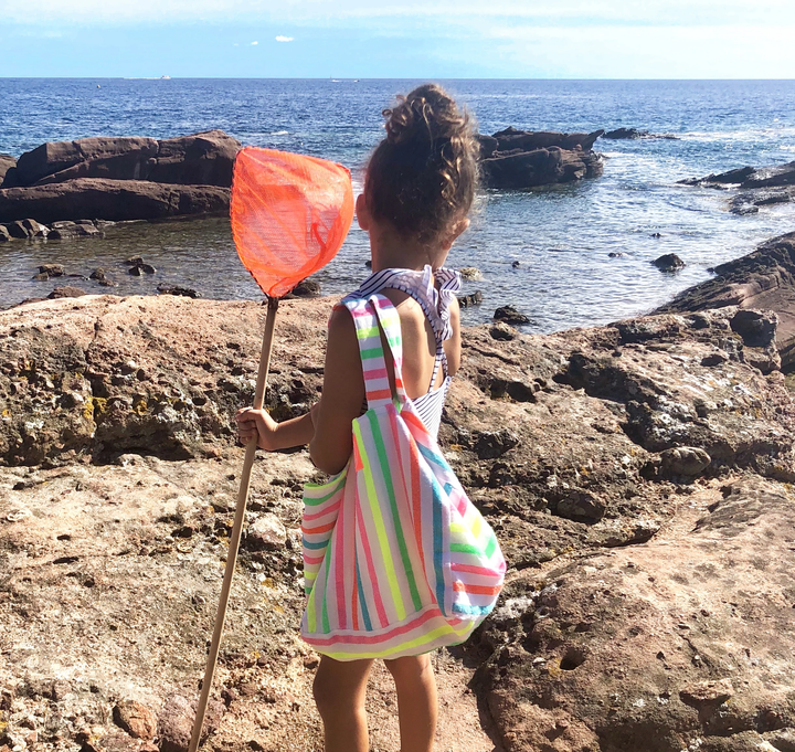 Las Baby Bayadas El Mateo Beach Bag Coral Calypso