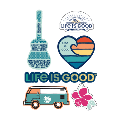 Life Is Good® Beach 6 Sticker Pack
