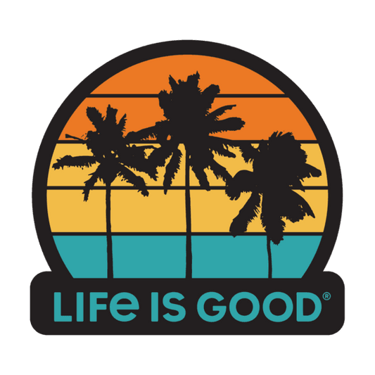 Life Is Good® Get Away Palms Decal