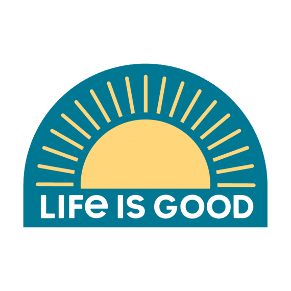 Life Is Good® Sunrise Die Cut Sticker