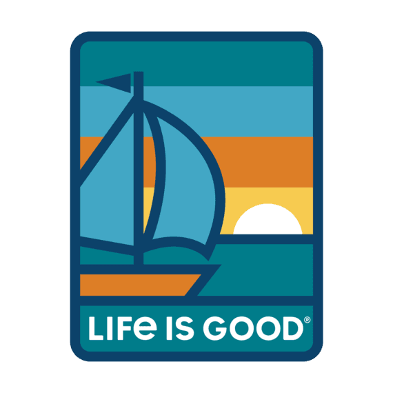 Life Is Good® Sunset Sail Decal