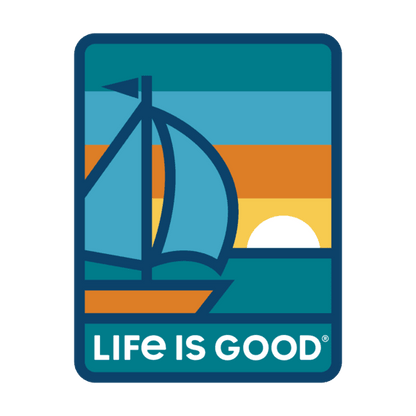 Life Is Good® Sunset Sail Decal