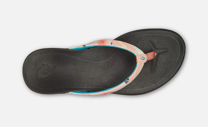 OluKai Women's Ho'opio Floral Sandal (Dusty Pink Coral)