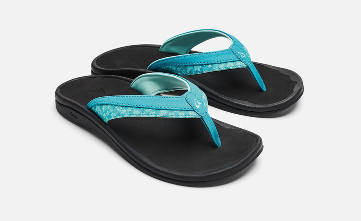 OluKai Women's 'Ohana Koa Sandal (Kai Blue)
