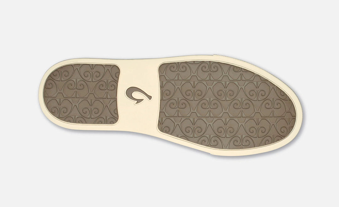 OluKai Pehuea Leather Sneaker Clay Coral Calypso