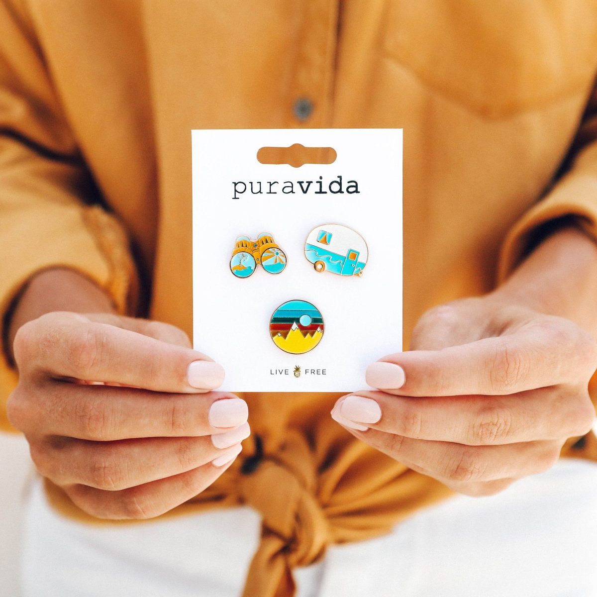 Pura Vida Explore Pin Set