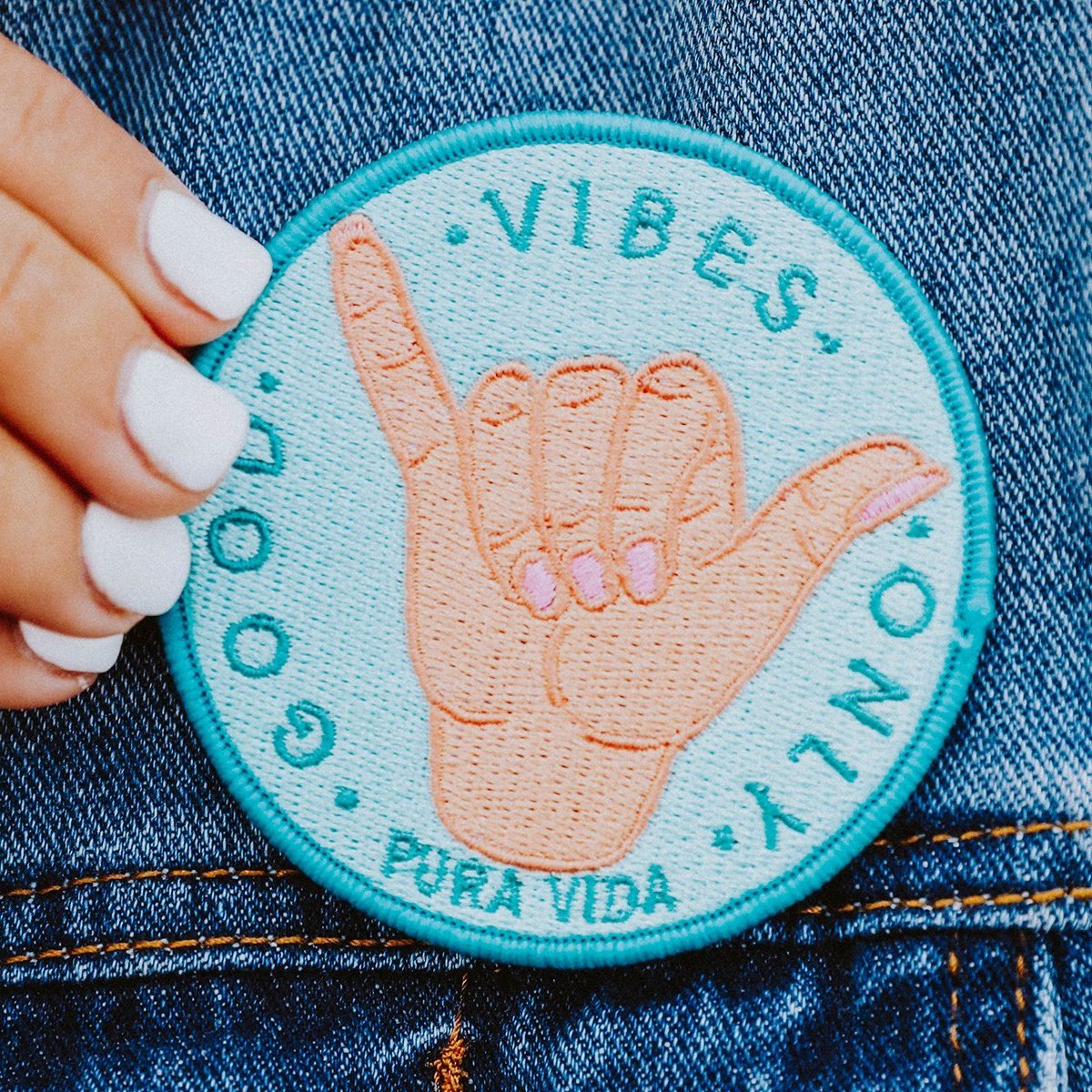 Pura Vida Good Vibes Patch
