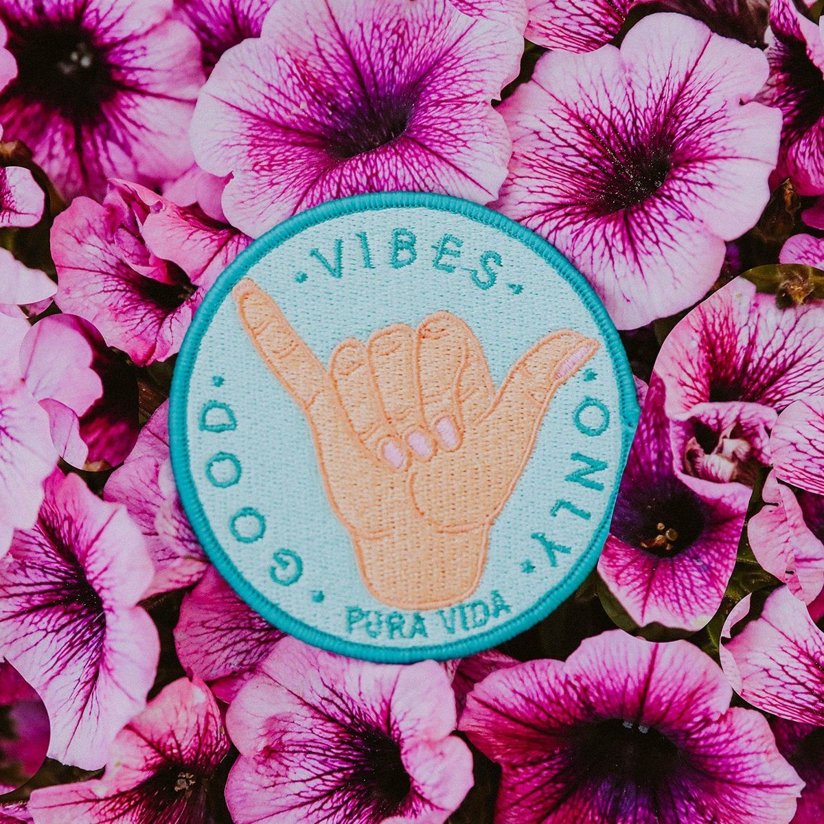 Pura Vida Good Vibes Patch