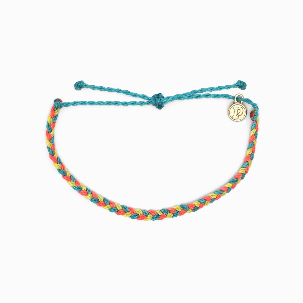 Pura Vida Multi Mini Braided Bracelet - Rainbow Sherbert