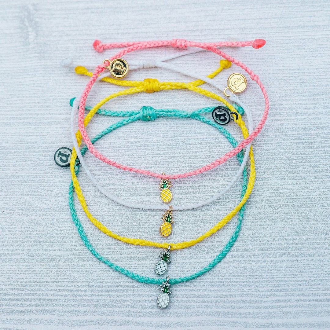 Pura Vida Pineapple Charm Bracelet