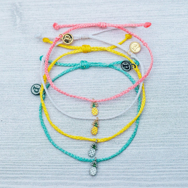 Pura Vida Pineapple Charm Bracelet