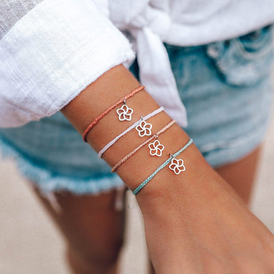 Pura Vida Plumeria Charm Bracelet