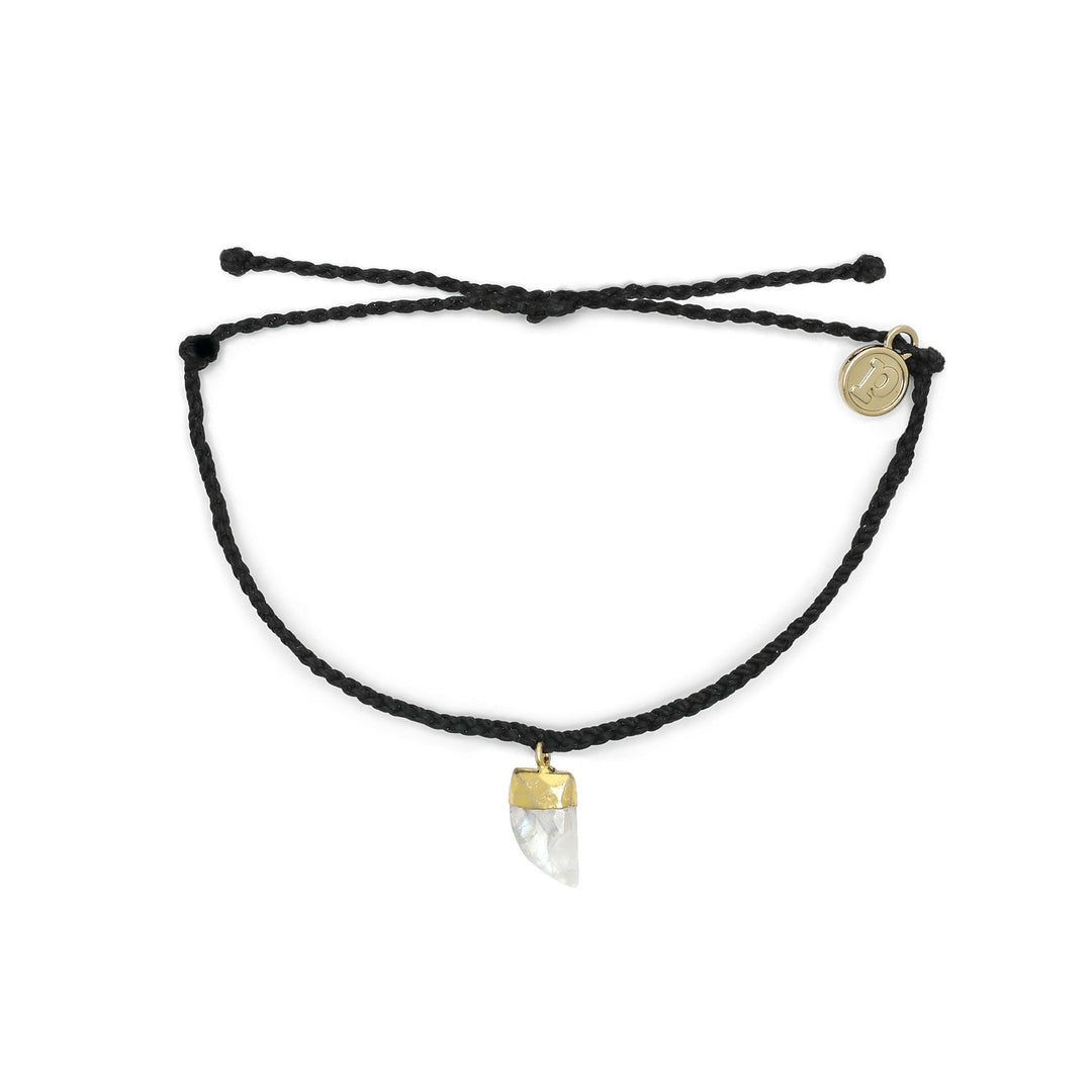 Pura Vida Stone Shark Tooth Bracelet - Black