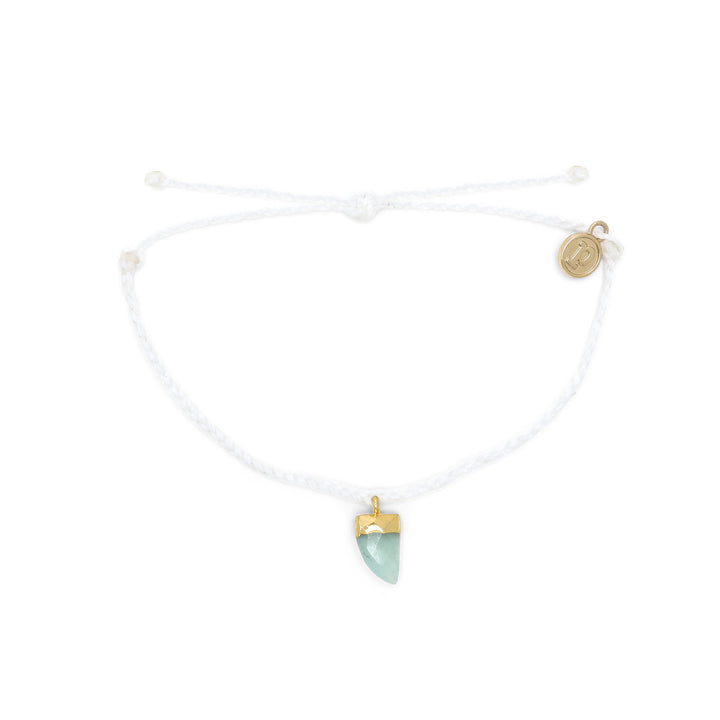 Pura Vida Stone Shark Tooth Bracelet - White