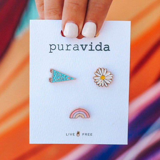 Pura Vida Sweet Valley Pin Set