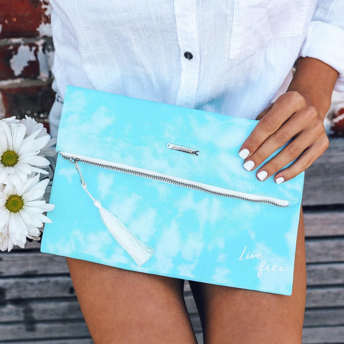 Pura Vida Tie Dye Clutch