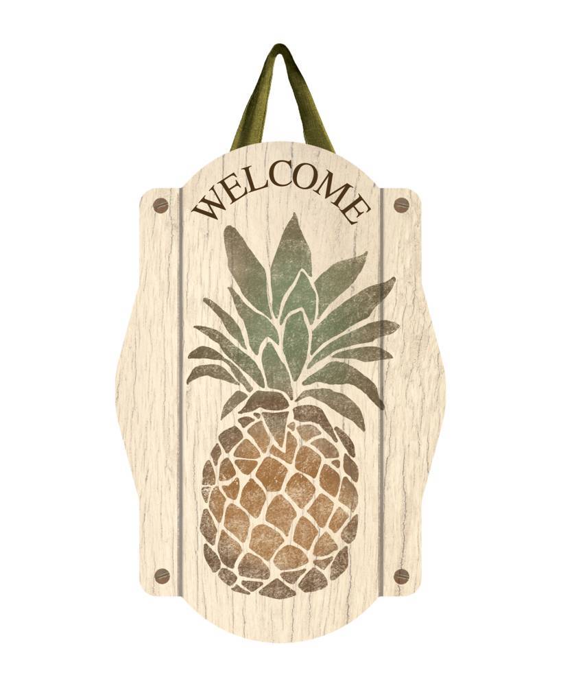 Rustic Pineapple Door Decor by Studio M