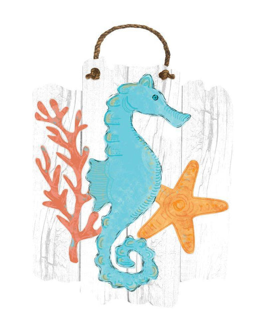 Sea Horse and Coral Door Decor by Studio M