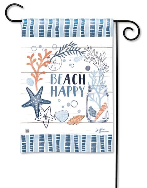 Beach Happy Garden Flag
