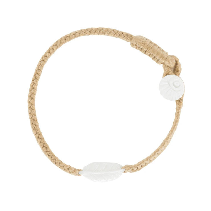 Wanderer Elm Leaf Bracelet - Ginger - Button