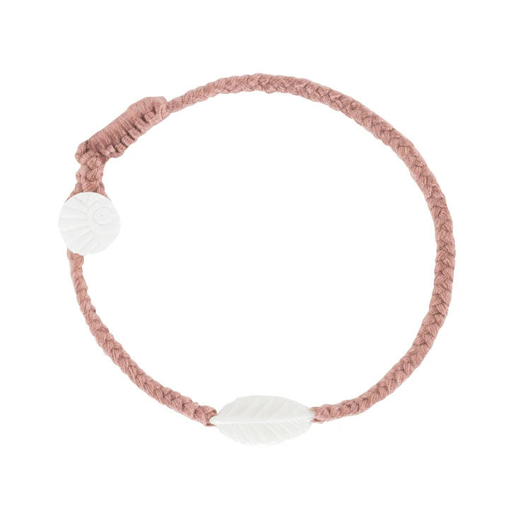 Wanderer Elm Leaf Bracelet - Nutmeg - Button